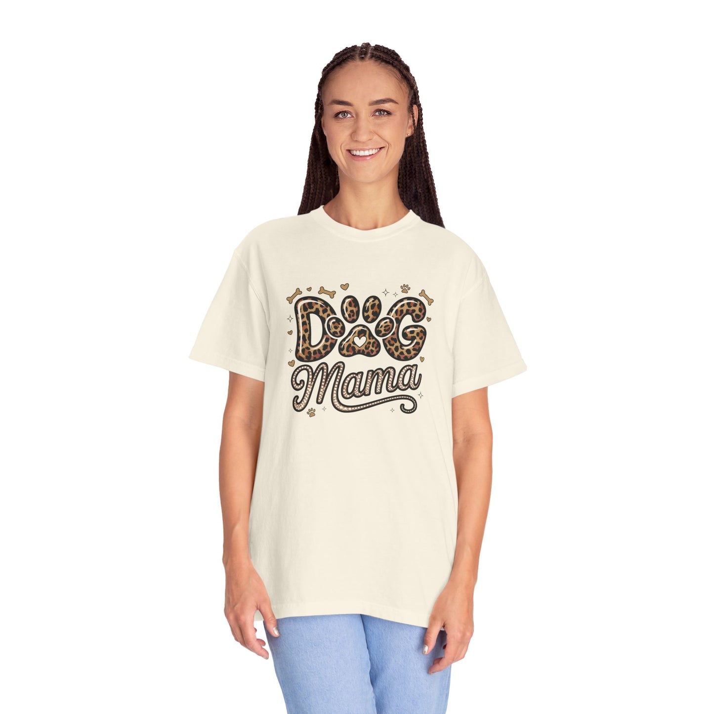 Dog Mama Leopard Paw T-Shirt — Dog Lover Gift for Mother's Day & Birthday