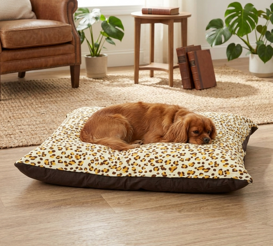 Leopard Print Pet Bed