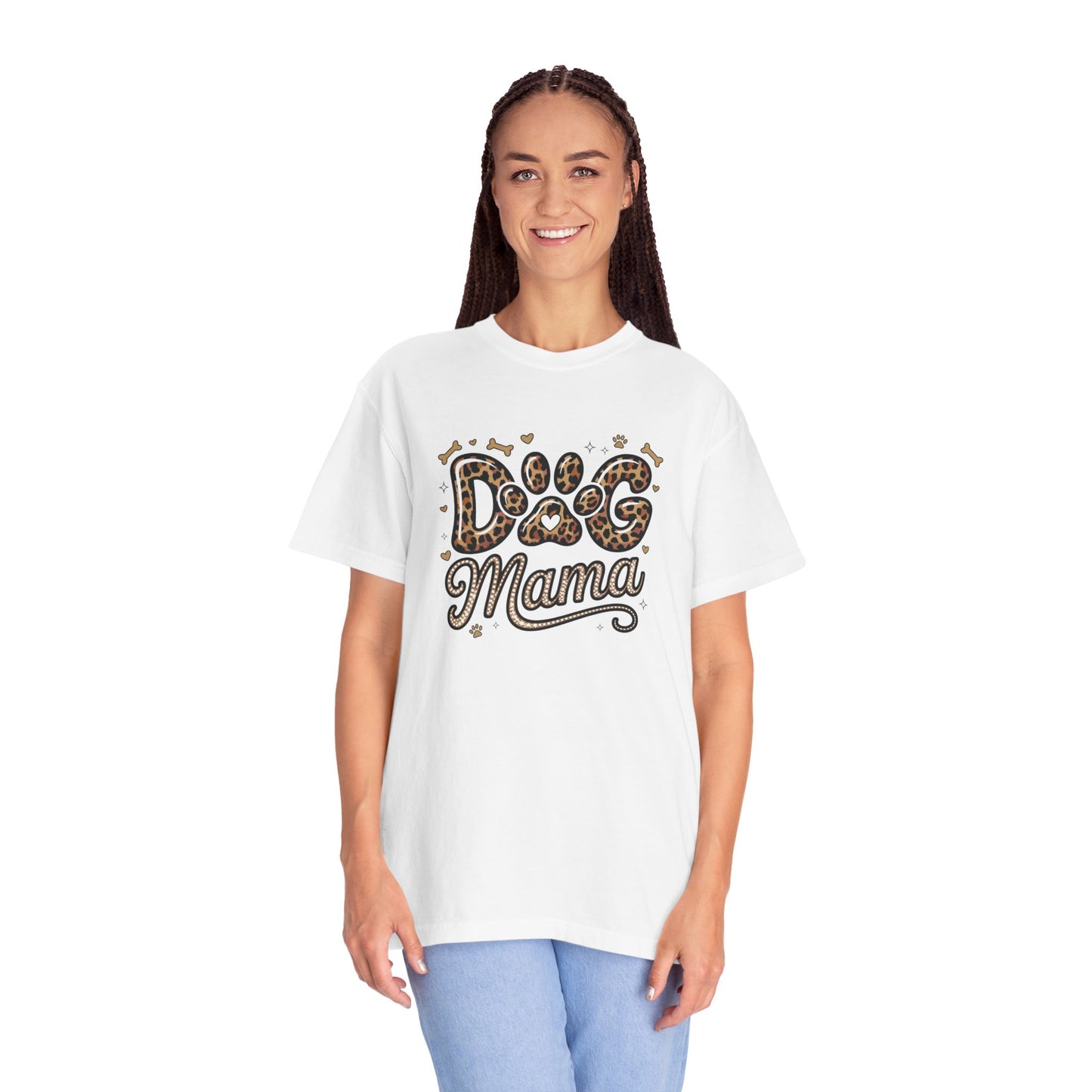 Dog Mama Leopard Paw T-Shirt — Dog Lover Gift for Mother's Day & Birthday